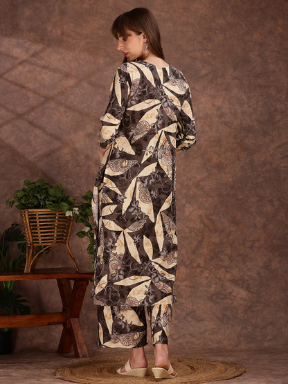 Versatile Printed Co-Ords, Grey - Hiral Fashion - Distacart