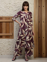 Thumbnail for Versatile Printed Co-Ords, Purple - Hiral Fashion - Distacart