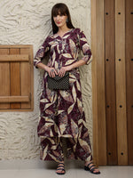 Thumbnail for Versatile Printed Co-Ords, Purple - Hiral Fashion - Distacart