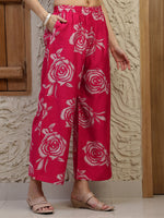 Thumbnail for Botanical Printed Co Ords Set, Pink - Hiral Fashion - Distacart