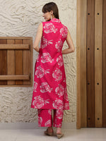 Thumbnail for Botanical Printed Co Ords Set, Pink - Hiral Fashion - Distacart