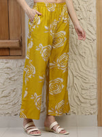 Thumbnail for Botanical Printed Co Ords Set, Mustard - Hiral Fashion - Distacart