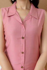 Thumbnail for Shirt Style Kurta With Palazzo, Pink - Hiral Fashion - Distacart