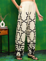 Thumbnail for Versatile Printed Co-Ords, Cream - Hiral Fashion - Distacart