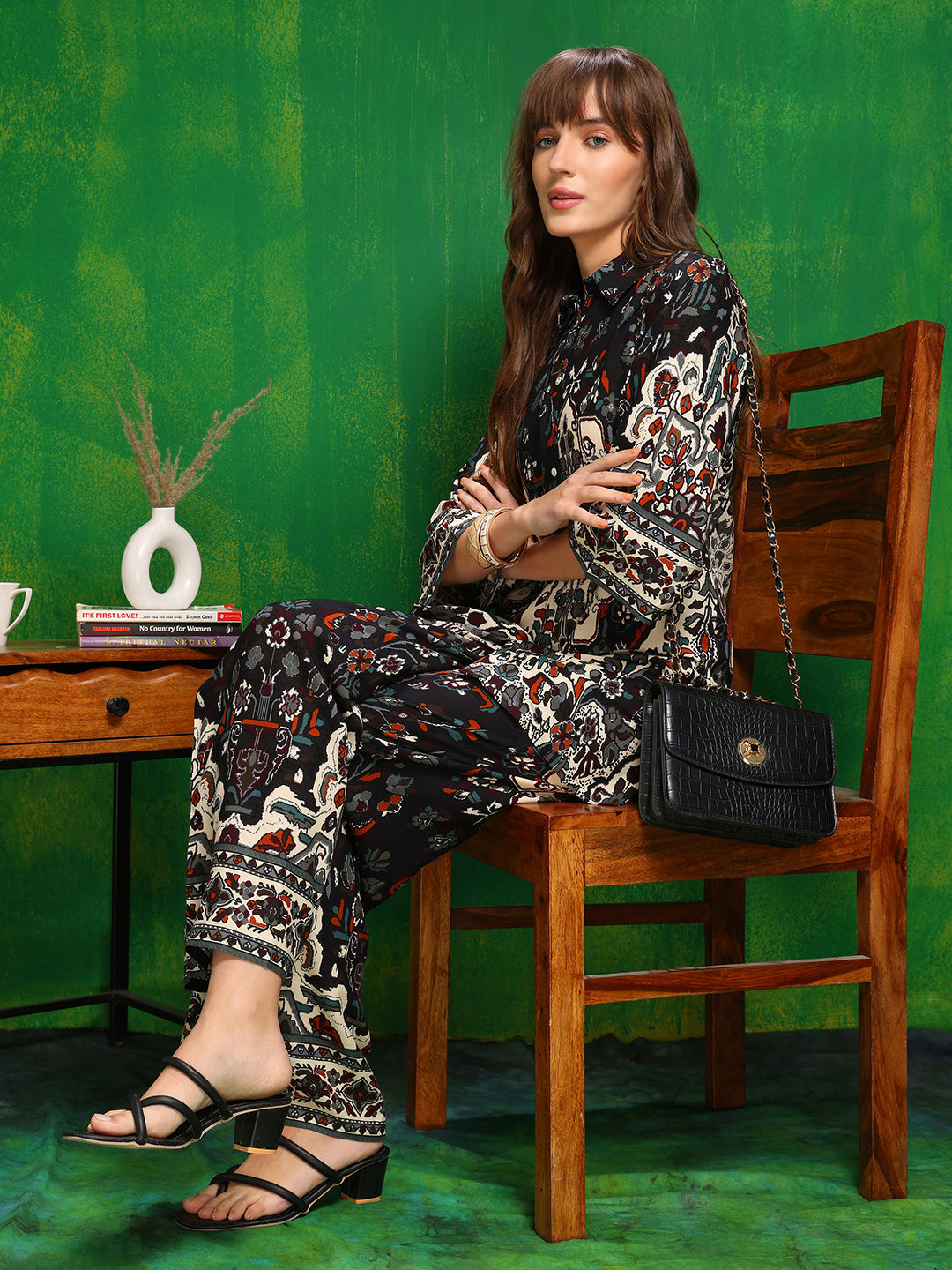 Versatile Printed Co-Ords, Black - Hiral Fashion - Dista