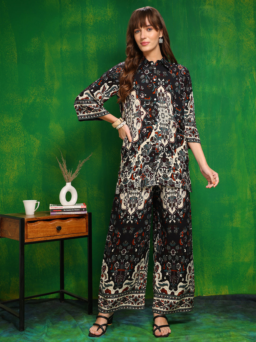 Versatile Printed Co-Ords, Black - Hiral Fashion - Dista