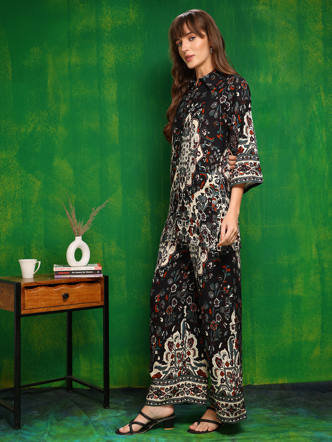 Versatile Printed Co-Ords, Black - Hiral Fashion - Dista