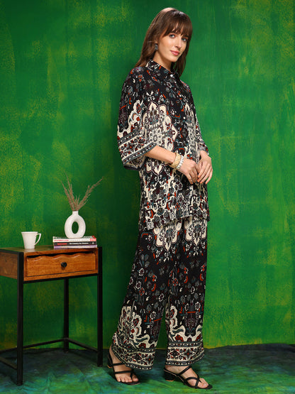 Versatile Printed Co-Ords, Black - Hiral Fashion - Dista