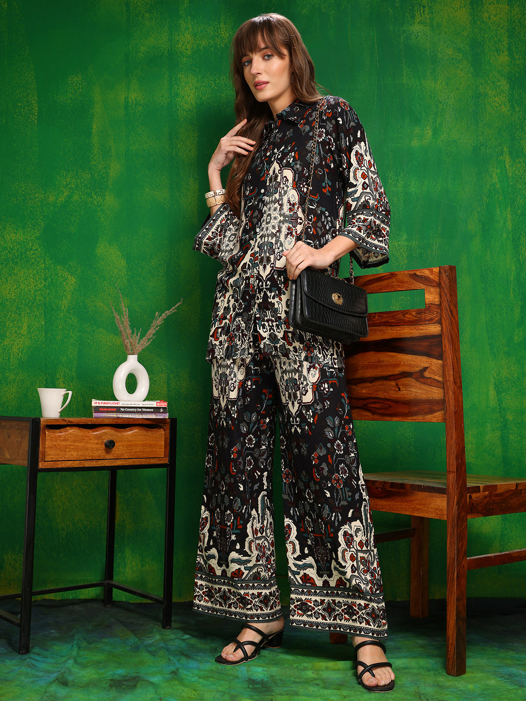 Versatile Printed Co-Ords, Black - Hiral Fashion - Dista