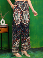 Thumbnail for Versatile Printed Co-Ords, Navy Blue - Hiral Fashion - Distacart