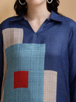 Thumbnail for Colour Blocked Co-Ords, Blue - Hiral Fashion - Distacart