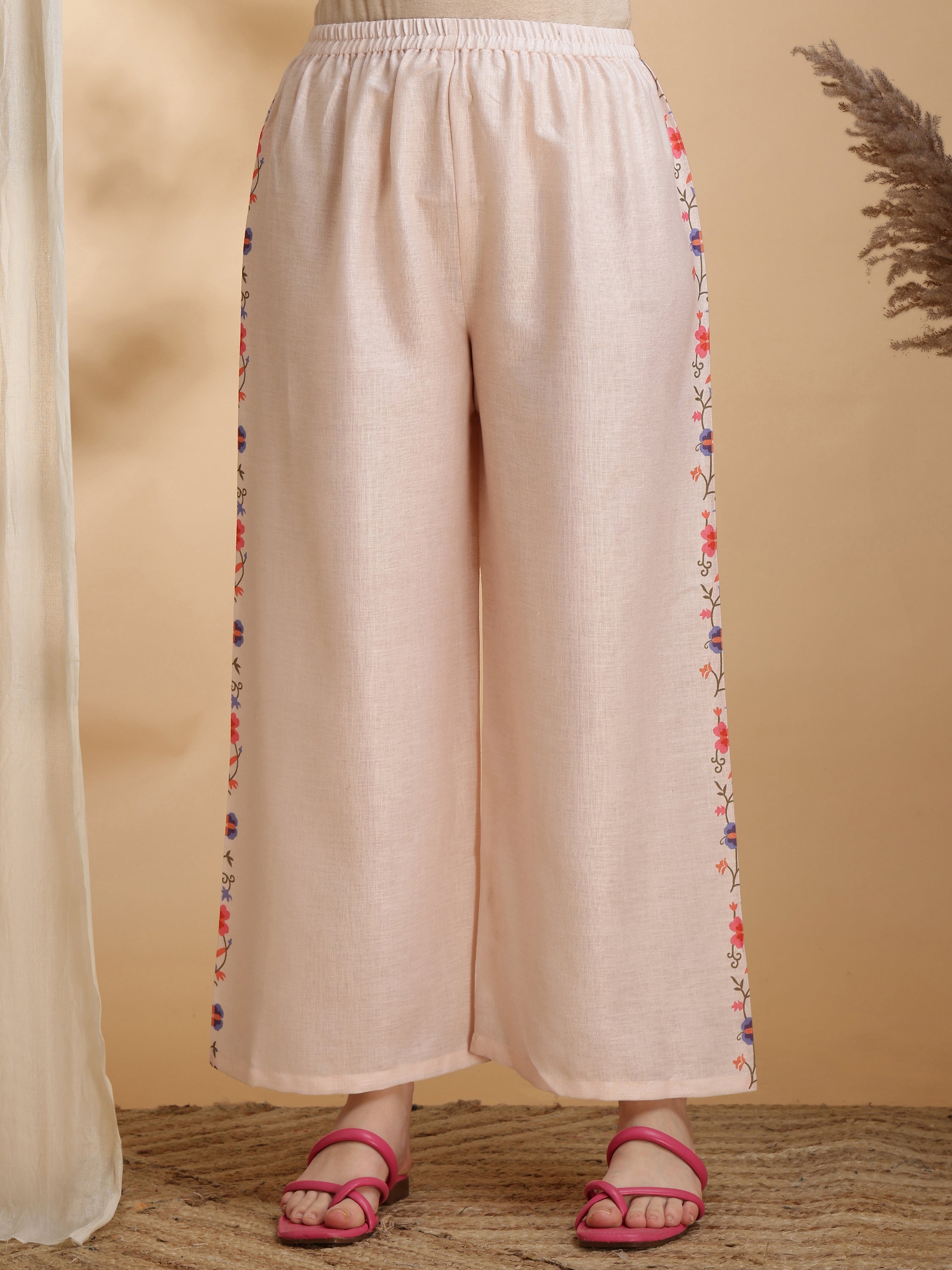 Floral Prints Co-Ords, Beige - Hiral Fashion - Distacart