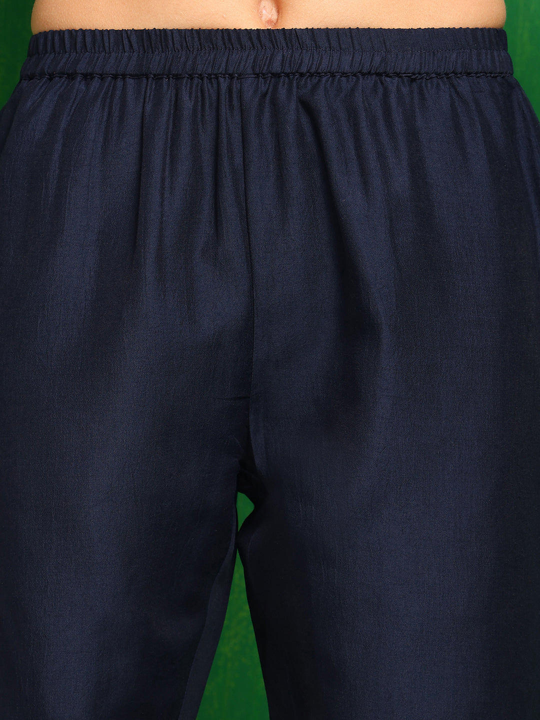 Placement Embroidered Co Ords Set, Navy Blue - Hiral Fashion - Dista
