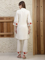 Thumbnail for Placement Embroidered Co Ords, Cream - Hiral Fashion - Distacart
