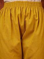 Thumbnail for Placement Floral Front Buttoned Kurta With Pant, Mustard - Hiral Fashion - Distacart
