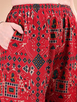 Thumbnail for Printed Versatile Co-Ords, Red - Hiral Fashion - Distacart