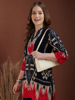Thumbnail for Indie Printed Co-Ords, Navy Blue - Hiral Fashion - Distacart