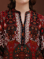 Thumbnail for Floral & Geometrical Printed Co-Ords, Multicolor - Hiral Fashion - Distacart