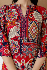 Thumbnail for Boho Printed Co-Ord Set, Pink - Hiral Fashion - Distacart