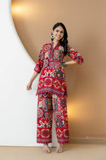 Thumbnail for Boho Printed Co-Ord Set, Pink - Hiral Fashion - Distacart