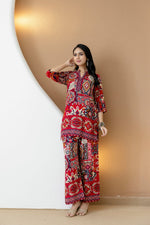 Thumbnail for Boho Printed Co-Ord Set, Pink - Hiral Fashion - Distacart