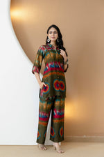 Thumbnail for Vibrant Ethnic Co-Ord Set, Olive - Hiral Fashion - Distacart