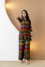 Thumbnail for Vibrant Ethnic Co-Ord Set, Olive - Hiral Fashion - Distacart