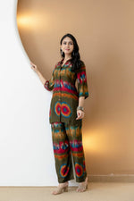 Thumbnail for Vibrant Ethnic Co-Ord Set, Olive - Hiral Fashion - Distacart