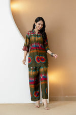 Thumbnail for Vibrant Ethnic Co-Ord Set, Olive - Hiral Fashion - Distacart