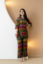 Thumbnail for Vibrant Ethnic Co-Ord Set, Olive - Hiral Fashion - Distacart