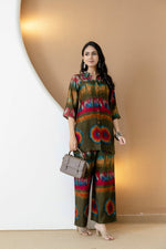 Thumbnail for Vibrant Ethnic Co-Ord Set, Olive - Hiral Fashion - Distacart