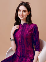 Thumbnail for Shibori Printed Casual Wear Kurta, Multicolor - Hiral Fashion - Dista