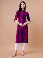Thumbnail for Shibori Printed Casual Wear Kurta, Multicolor - Hiral Fashion - Dista