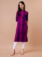 Thumbnail for Shibori Printed Casual Wear Kurta, Multicolor - Hiral Fashion - Dista