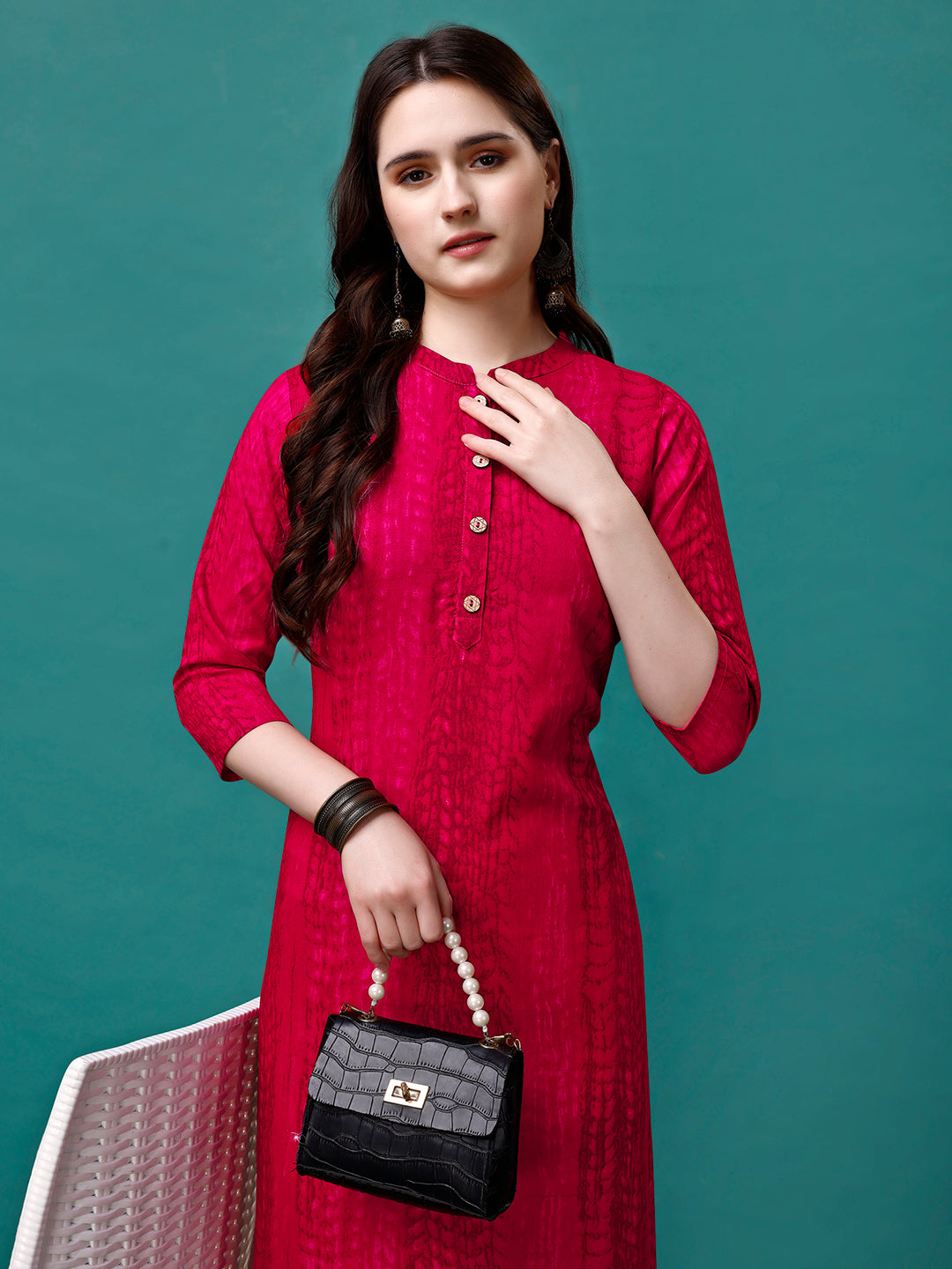 Shibori Printed Kurta, Multicolor - Hiral Fashion - Dista