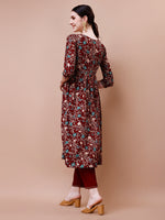 Thumbnail for Alia Cut Embroidered & Floral Printed Rayon Kurta With Pant & Dupatta, Multicolor - Hiral Fashion - Distacart