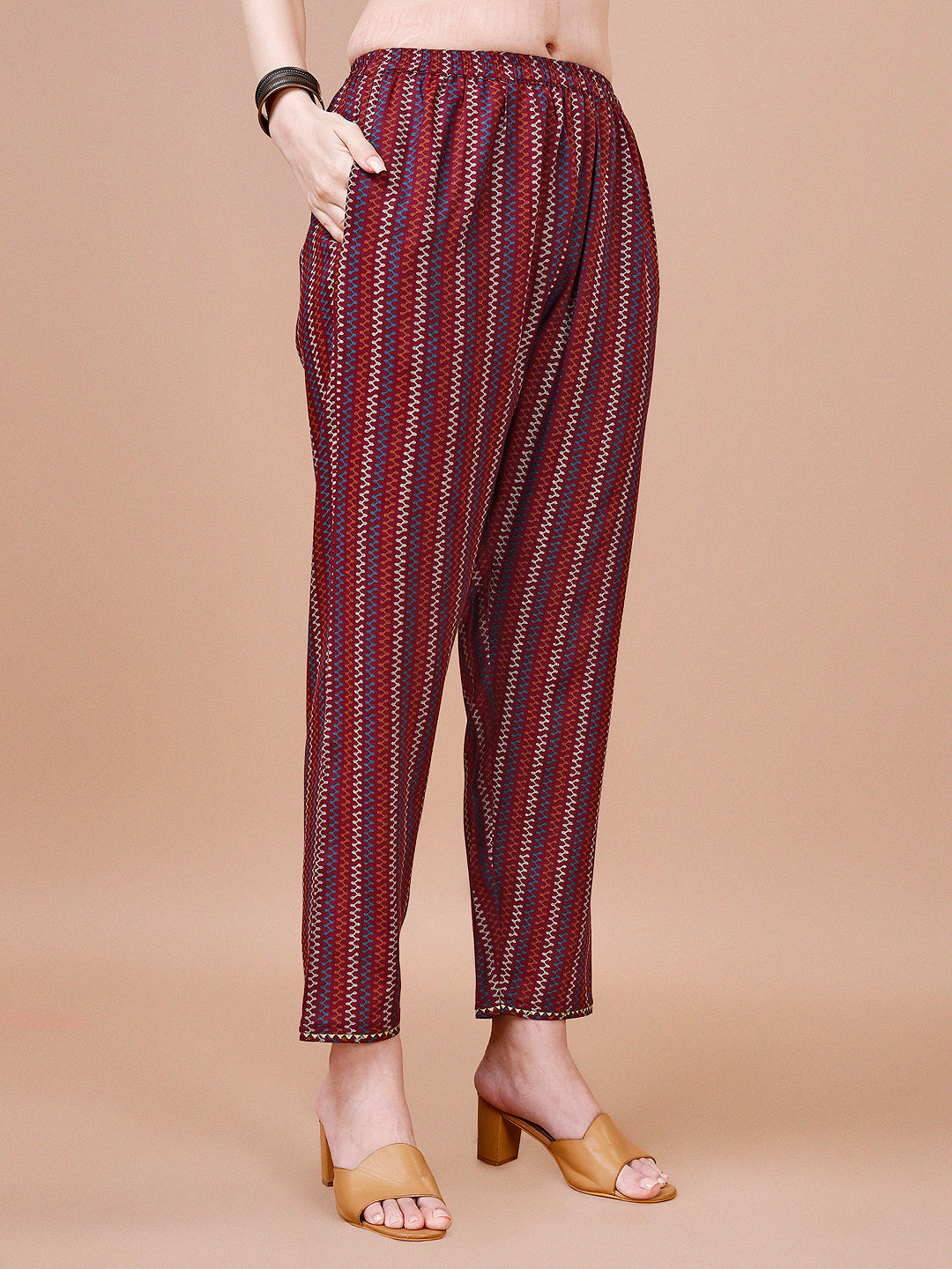 Alia Cut Botanical Printed & Embroidered Rayon Kurta With Pant & Dupatta, Multicolor - Hiral Fashion - Distacart