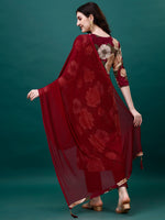 Thumbnail for Alia Cut Rayon Embroidered & Floral Printed Kurta With Pant & Dupatta, Multicolor - Hiral Fashion - Distacart