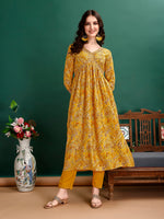 Thumbnail for Alia Cut Floral Printed & Embroidered Kurta With Pant & Dupatta Set Luxury Premium, Multicolor - Hiral Fashion - Distacart