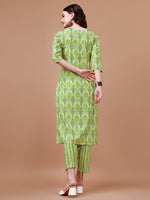Thumbnail for Printed Cotton Kurta With Pant & Dupatta, Multicolor - Hiral Fashion - Distacart