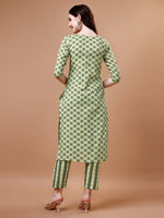Thumbnail for Floral Printed Cotton Kurta With Pant & Dupatta, Multicolor - Hiral Fashion - Distacart