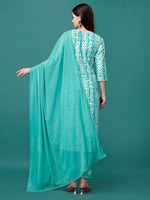 Thumbnail for Bandhani Printed Cotton Kurta With Pant & Dupatta, Multicolor - Hiral Fashion - Distacart