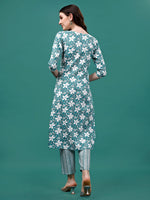 Thumbnail for Floral Printed Casual Wear Kurta With Pant & Dupatta, Multicolor - Hiral Fashion - Distacart