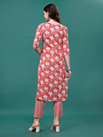 Thumbnail for Floral Printed Casual Wear Kurta With Pant & Dupatta, Multicolor - Hiral Fashion - Distacart