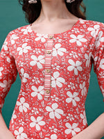 Thumbnail for Floral Printed Casual Wear Kurta With Pant & Dupatta, Multicolor - Hiral Fashion - Distacart