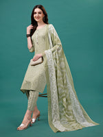 Thumbnail for Floral Printed Casual Wear Kurta With Pant & Dupatta, Multicolor - Hiral Fashion - Dista
