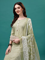 Thumbnail for Floral Printed Casual Wear Kurta With Pant & Dupatta, Multicolor - Hiral Fashion - Dista