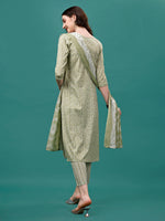 Thumbnail for Floral Printed Casual Wear Kurta With Pant & Dupatta, Multicolor - Hiral Fashion - Dista