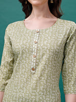 Thumbnail for Floral Printed Casual Wear Kurta With Pant & Dupatta, Multicolor - Hiral Fashion - Dista