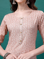 Thumbnail for Floral Printed Casual Wear Kurta With Pant & Dupatta, Multicolor - Hiral Fashion - Dista